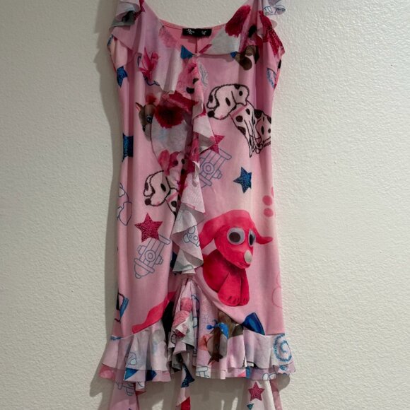 Generation Kiss NWT Dolls Kill Plushie Paradise Mini Dress Puppies Size S - Picture 1 of 3